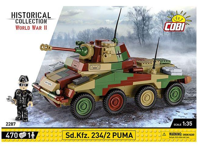 SD.KFZ 234/2 Puma WWII (470 pcs) Cobi Brick Build Kit-Cobi-Diecast Model Centre