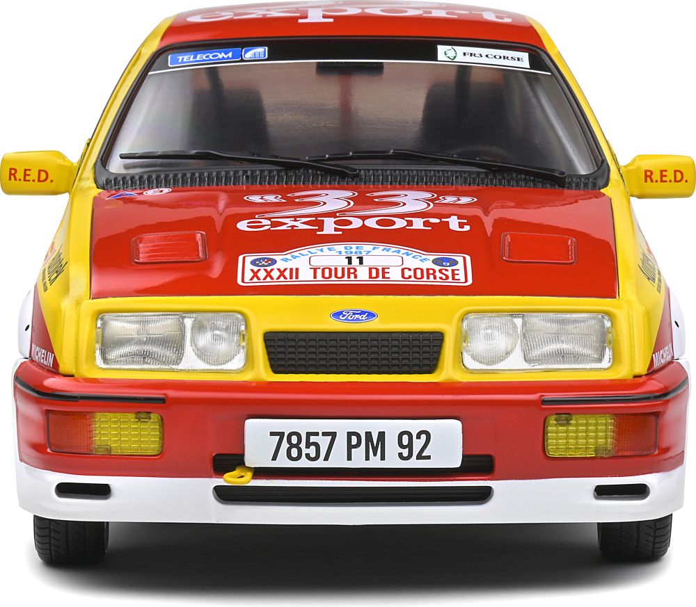 Ford Sierra Cosworth #11 Auriol/Occelli Tour De Corse 1987 Modèle réduit Solido 1:18
