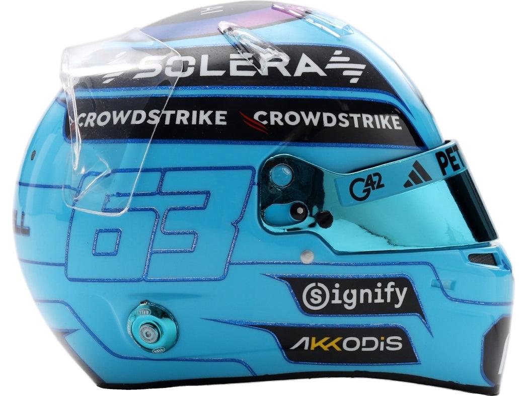 Casco de resina Spark réplica del casco de George Russell de F1 2026 a escala 1:5