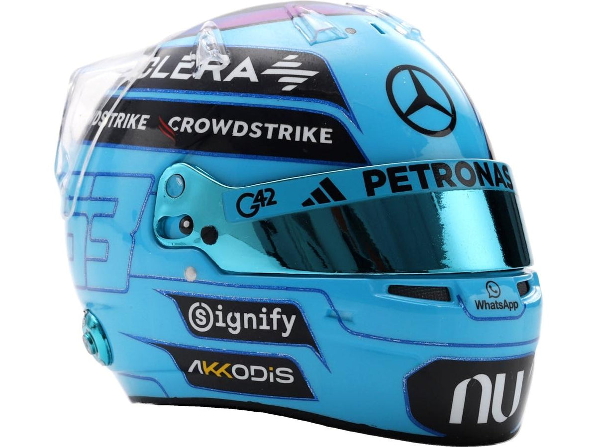 Casco de resina Spark réplica del casco de George Russell de F1 2026 a escala 1:5