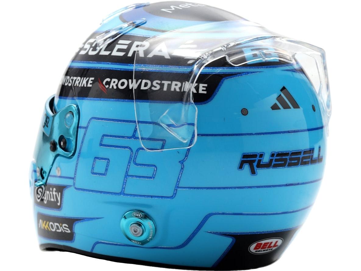 Casco de resina Spark réplica del casco de George Russell de F1 2026 a escala 1:5