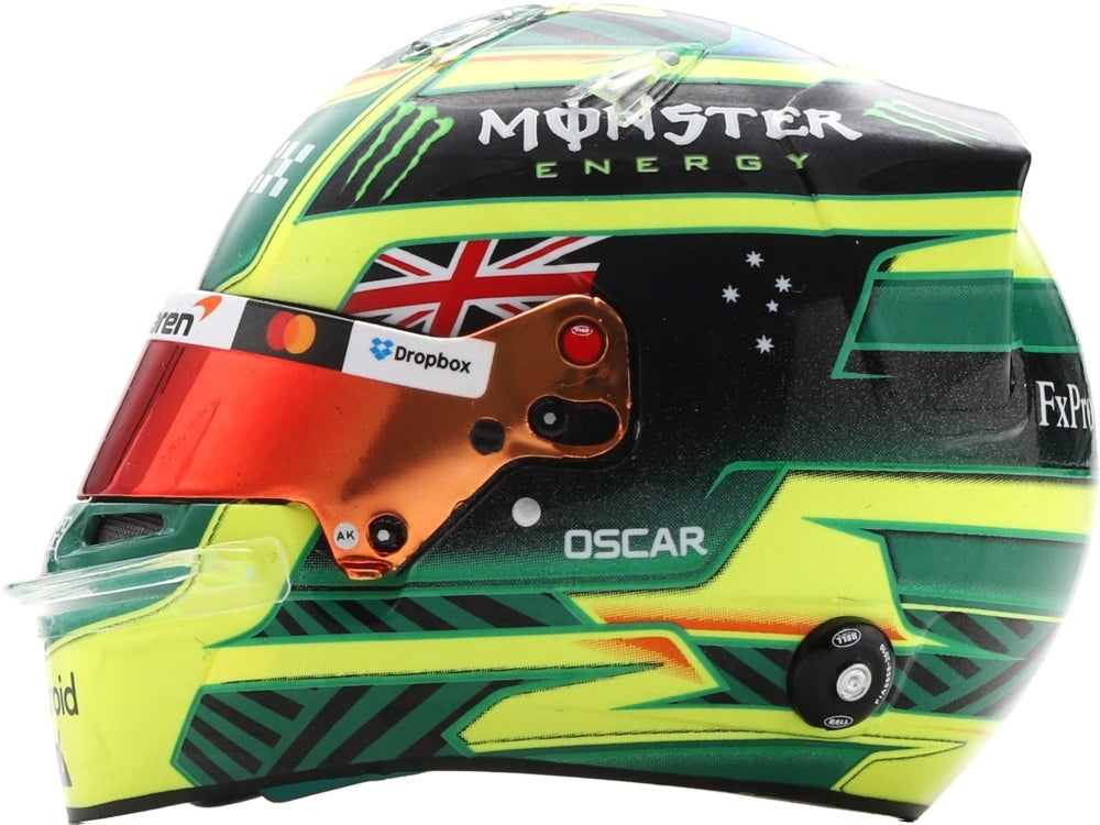 Casco réplica de resina Spark de Oscar Piastri F1 Gran Premio de Australia 2026 escala 1:5
