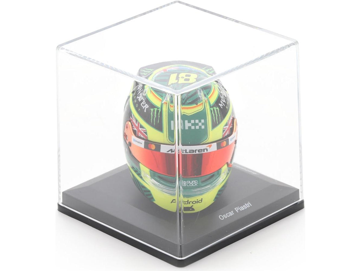 Casco réplica de resina Spark de Oscar Piastri F1 Gran Premio de Australia 2026 escala 1:5