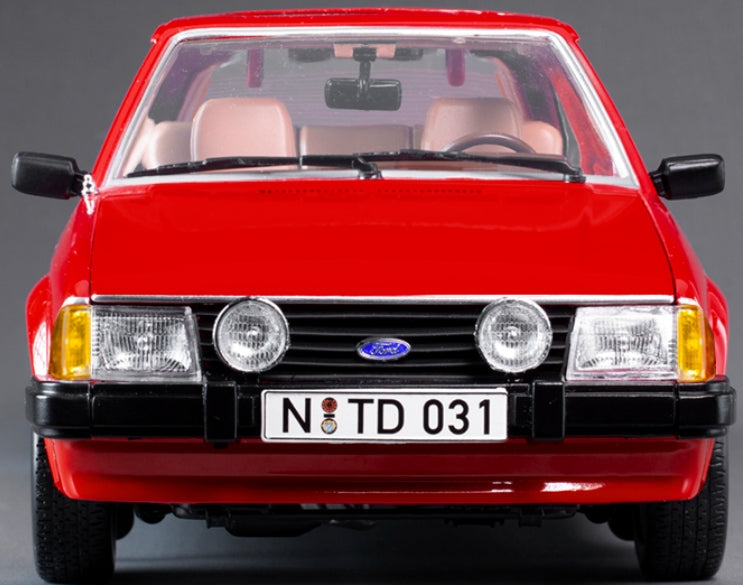 Ford Escort Mk3 Ghia 1981 Rot LHD Modellauto 1:18 Sun Star Diecast
