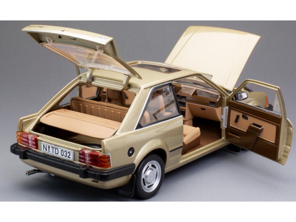 Ford Escort Mk3 Ghia 1981 Gold LHD 1:18 Scale Sun Star Diecast Model Car