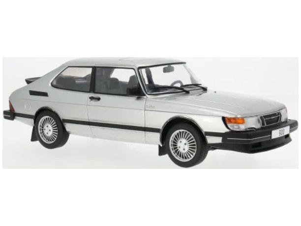 Saab 900 Turbo Silver 1981 1:18 Scale Model Car Group Diecast Model Car-Model Car Group-Diecast Model Centre