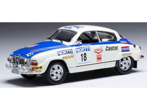 Saab 96 V4 #18 1000 Lakes Rally 1976 J.Vilkas/J.Soini 1:43 Scale IXO Diecast Model Car-IXO-Diecast Model Centre