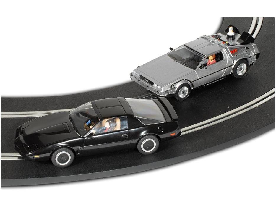 Scalextric 1980s TV - Back to the Future vs Knight Rider Race Standard Analogue Set 1:32 Scale-Scalextric-Diecast Model Centre