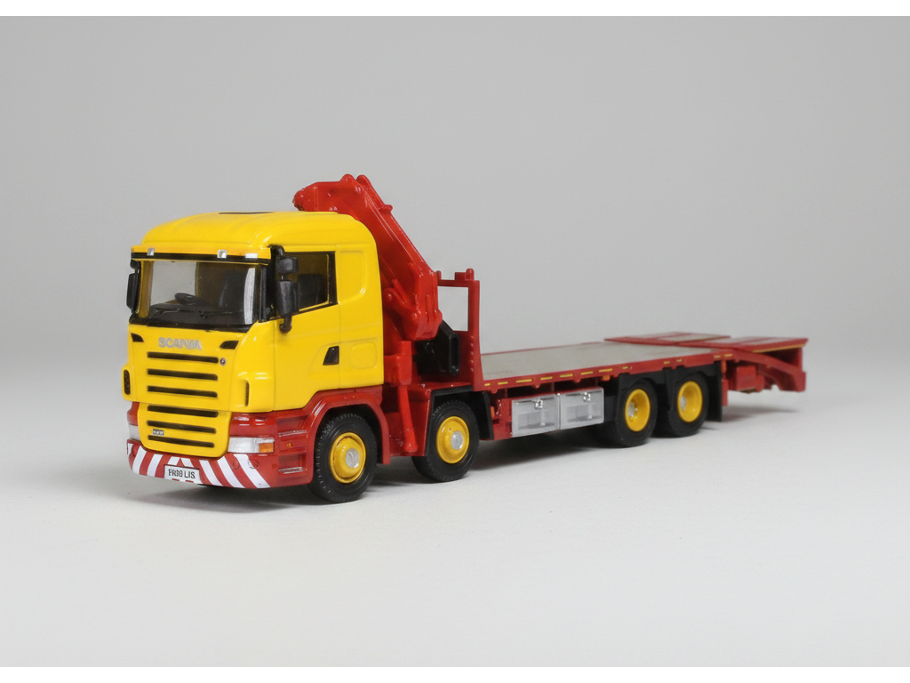 Scania Crane Lorry Yellow 1:76 Scale Diecast Model Truck – Oxford Diecast