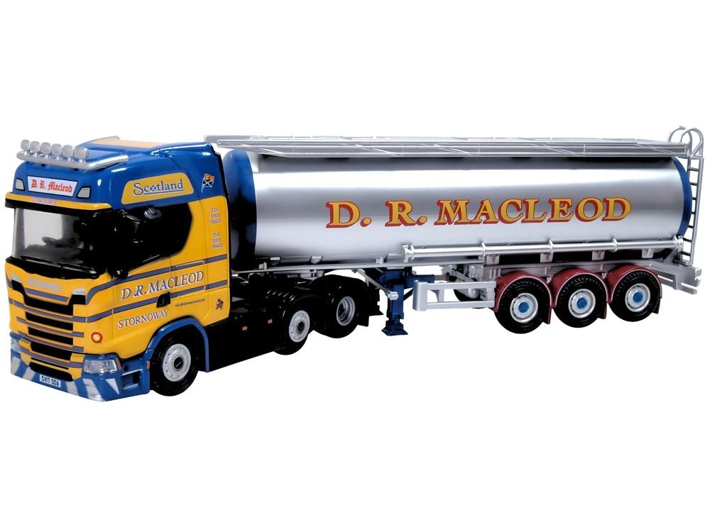 Scania New Generation (S) Cylindrical Tanker D R Macleod 1:76 Scale Diecast Truck – Oxford Diecast-Oxford Diecast-Diecast Model Centre