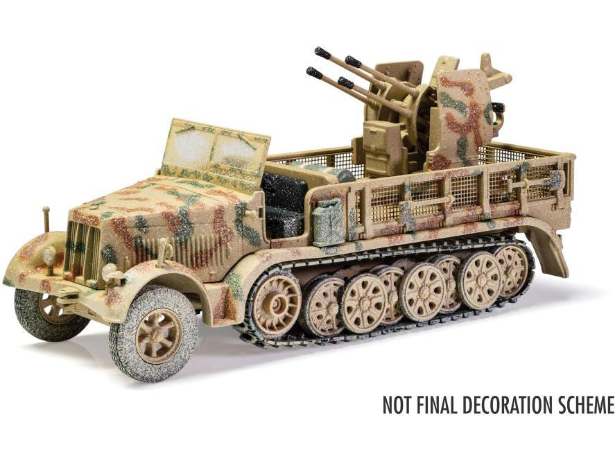 Sdkfz 7 Artillery Tractor Tunisia 1943 1:50 Scale Corgi Diecast Model-Corgi-Diecast Model Centre