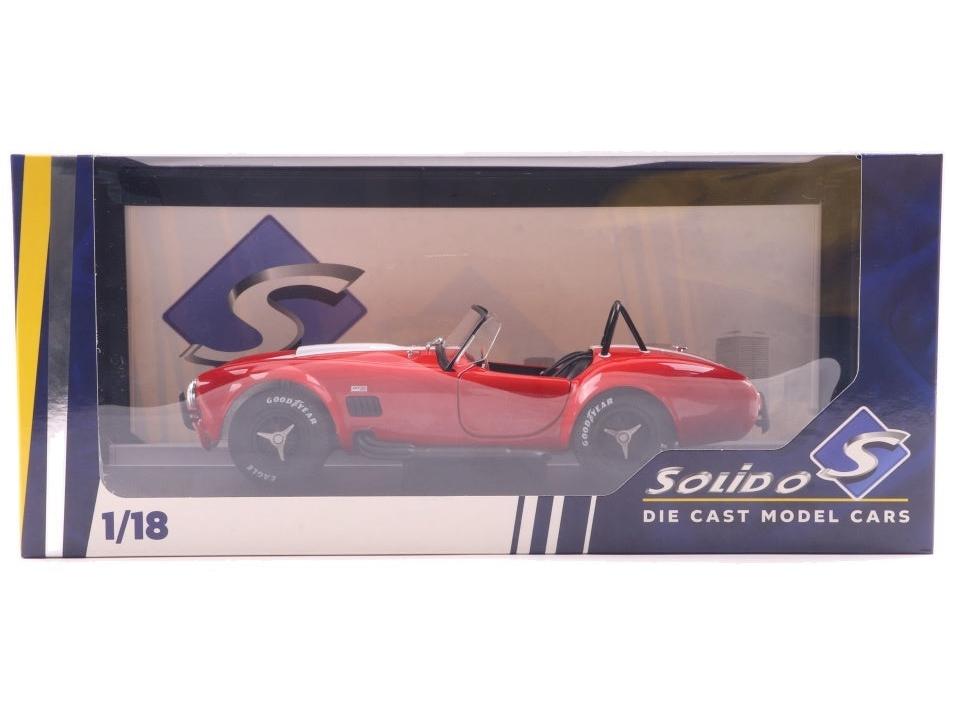 Shelby Cobra 427 S/C Red 1965 1:18 Scale Diecast Model Car – Solido-Solido-Diecast Model Centre