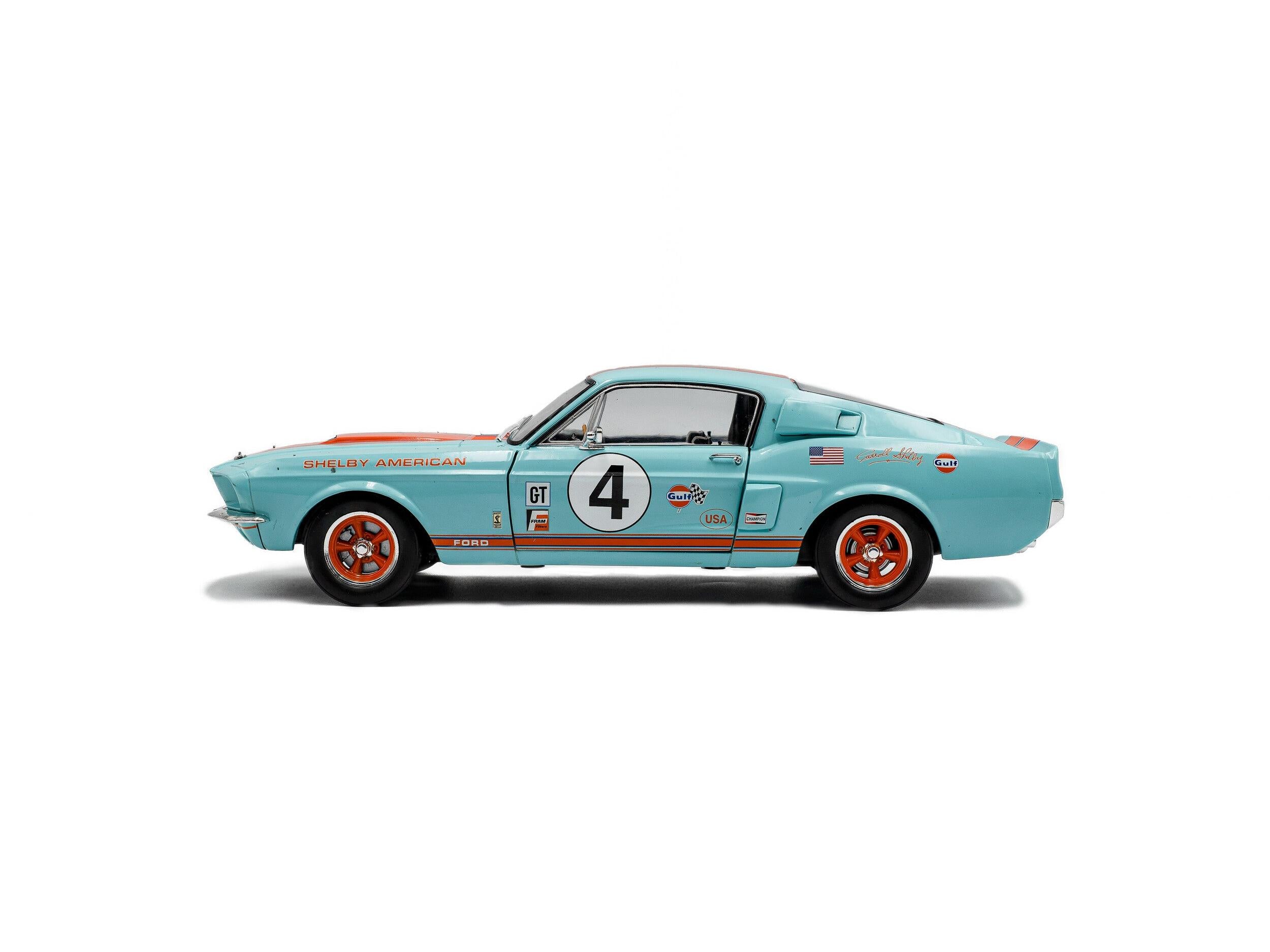Shelby GT500 diecast 1:18 Racing Tribute Gulf #4 1967 Solido-Solido-Diecast Model Centre