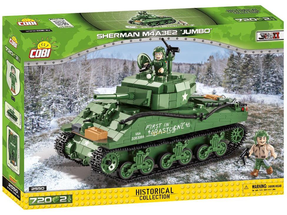 Sherman M4A3E2 WWII (720 pcs) Cobi Brick Build Kit-Cobi-Diecast Model Centre