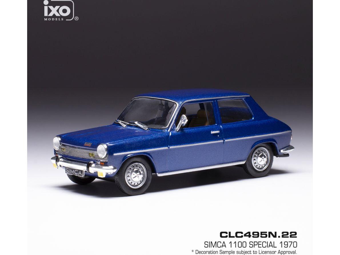 Simca 1100 Special Metallic Blue 1970 1:43 Scale IXO Diecast Model Car-IXO-Diecast Model Centre