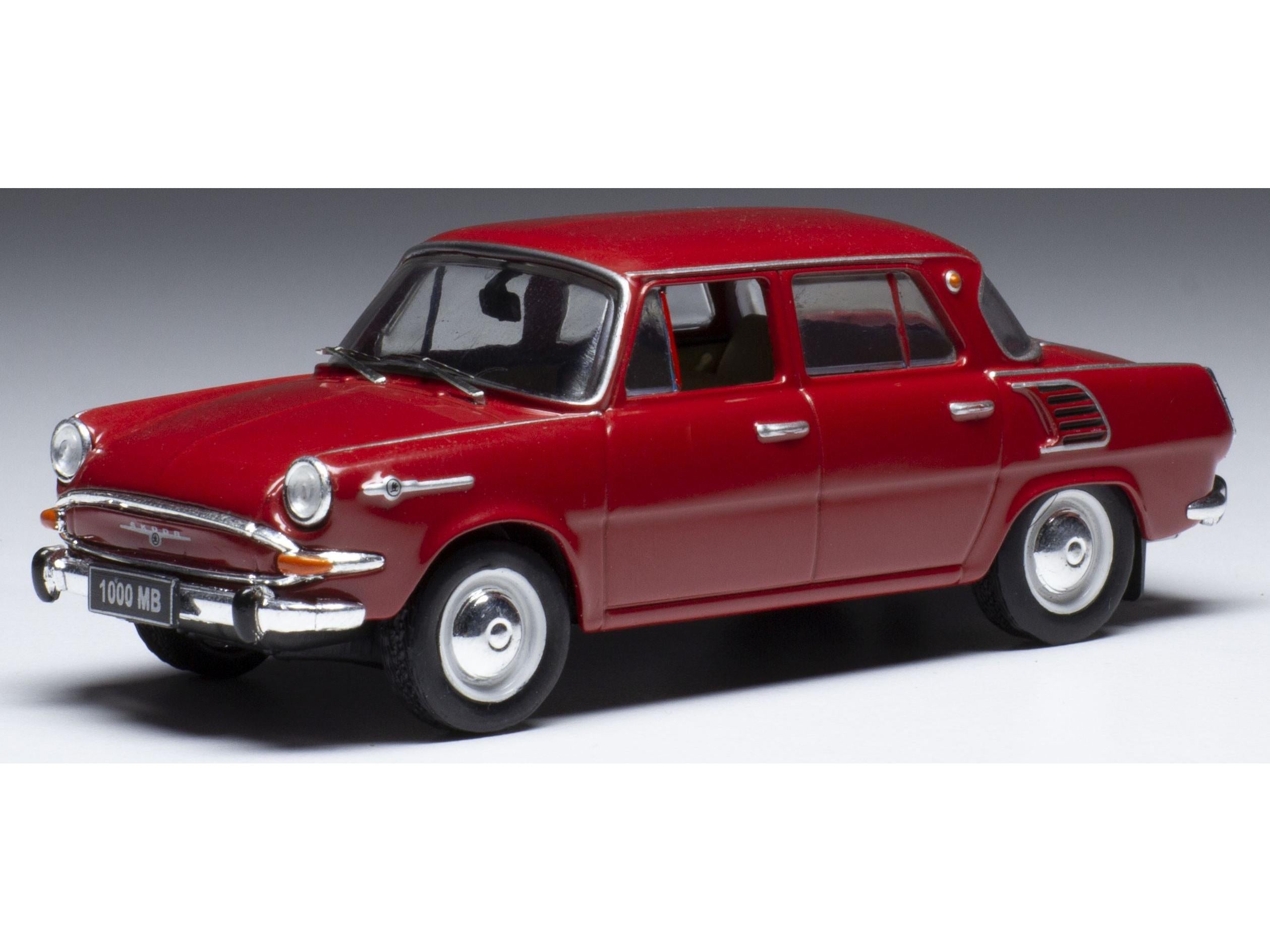 Skoda 1000 MB Red 1968 1:43 Scale IXO Diecast Model Car-IXO-Diecast Model Centre