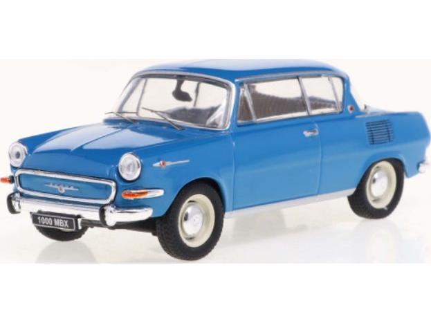 Skoda 1000 MBX Blue 1966 1:43 Scale IXO Diecast Model Car-IXO-Diecast Model Centre