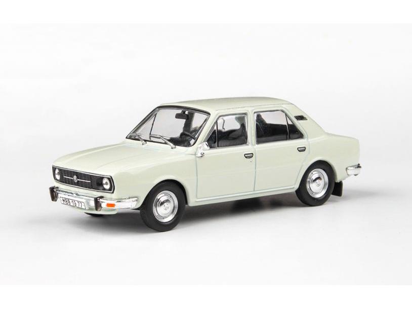 Skoda 105L 1977 Ice White 1:43 Scale Abrex Diecast Model Car-Abrex-Diecast Model Centre