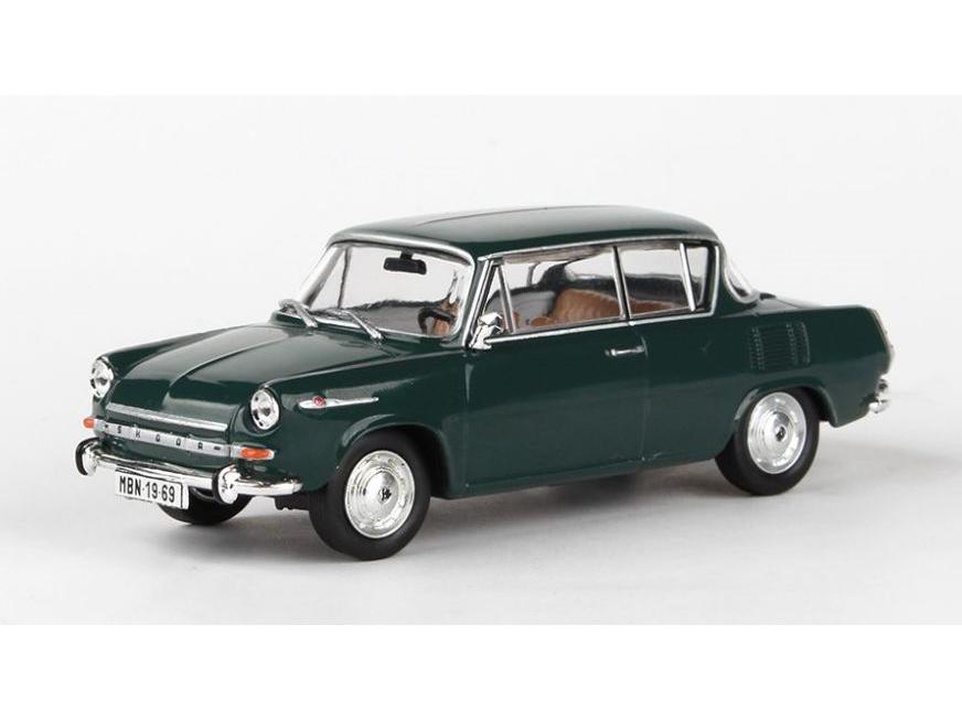 Skoda 1100MBX 1969 Dark Green 1:43 Scale Abrex Diecast Model Car-Abrex-Diecast Model Centre