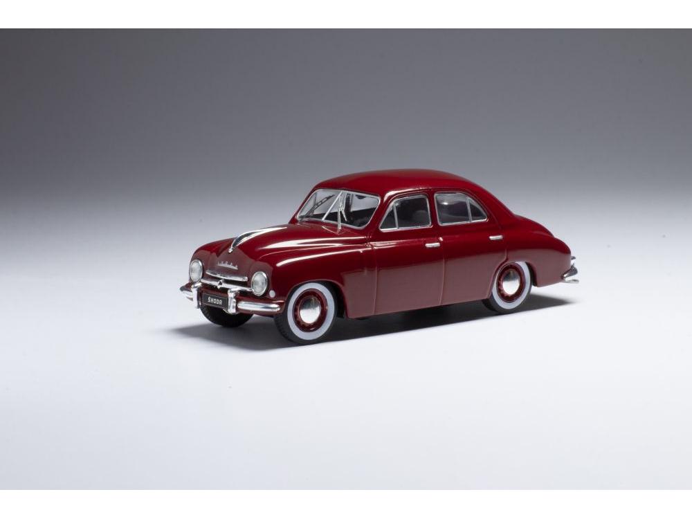 Skoda 1200 Red 1952 1:43 Scale IXO Diecast Model Car-IXO-Diecast Model Centre