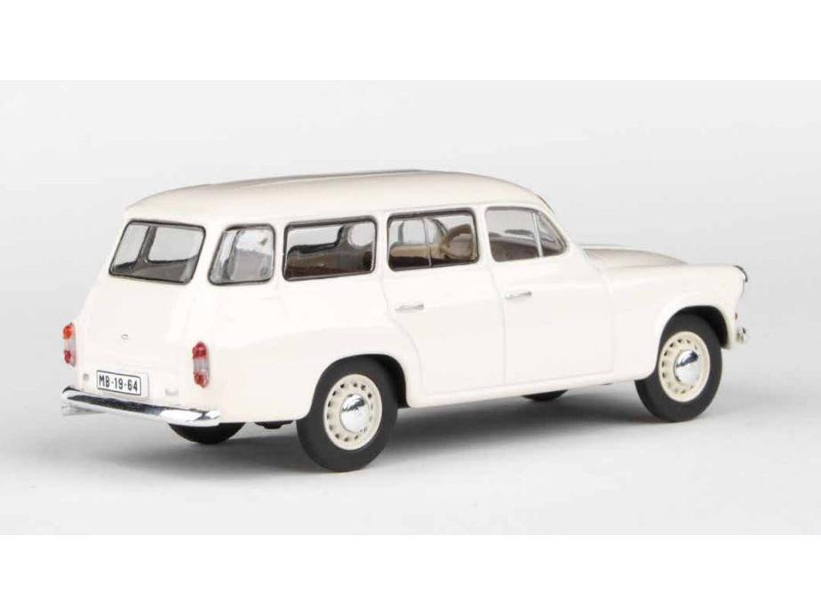 Skoda 1202 1964 White 1:43 Scale Abrex Diecast Model Car-Abrex-Diecast Model Centre