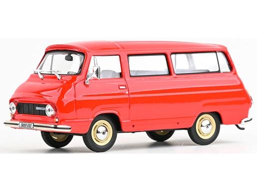 Skoda 1203 1974 Light Red 1:43 Scale Diecast Bus – Abrex-Abrex-Diecast Model Centre