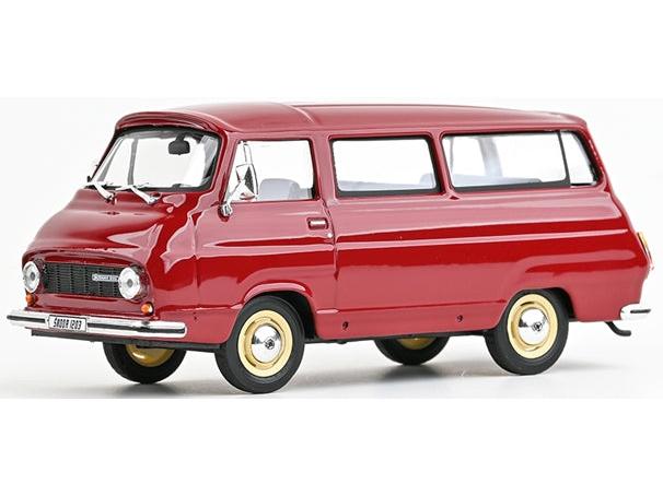 Skoda 1203 1974 Ruby Red 1:43 Scale Diecast Bus – Abrex-Abrex-Diecast Model Centre