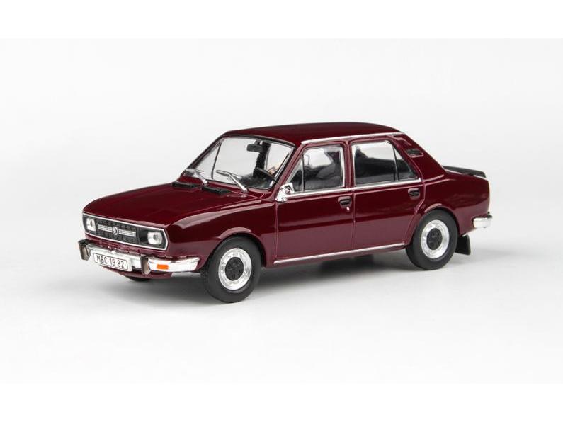 Skoda 120L 1982 Maroon Red 1:43 Scale Abrex Diecast Model Car-Abrex-Diecast Model Centre