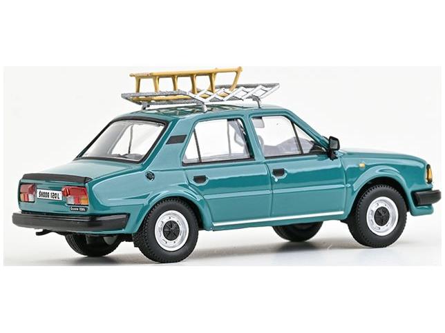 Skoda 120L 1984 Light Turquoise 1:43 Scale Abrex Diecast Model Car-Abrex-Diecast Model Centre