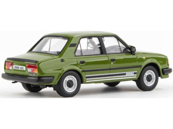 Skoda 120L 1984 Olive Green 1:43 Scale Abrex Diecast Model Car-Abrex-Diecast Model Centre