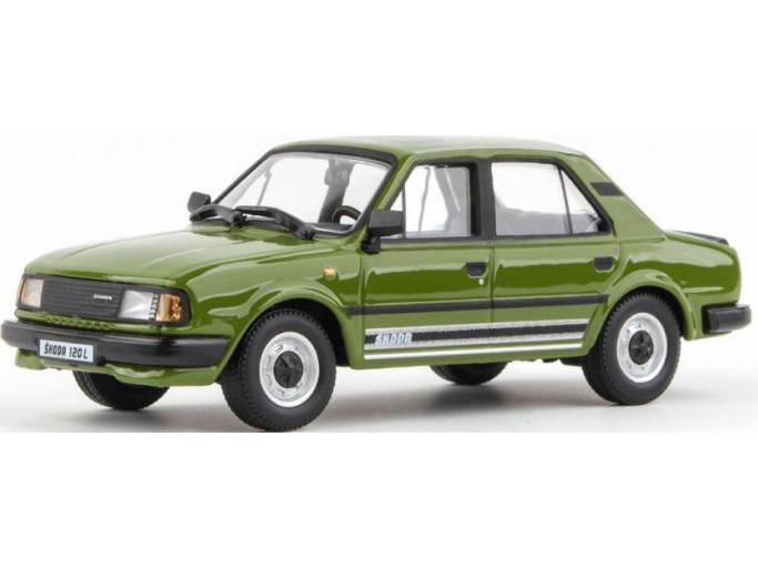 Skoda 120L 1984 Olive Green 1:43 Scale Abrex Diecast Model Car-Abrex-Diecast Model Centre