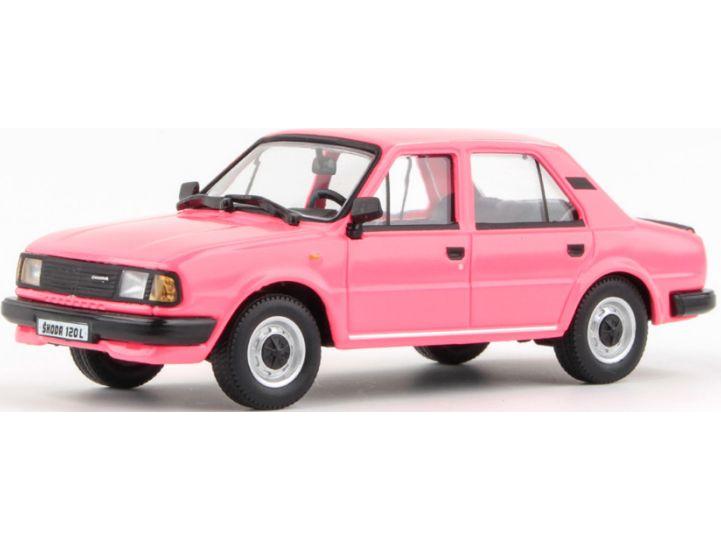 Skoda 120L 1984 Pink 1:43 Scale Abrex Diecast Model Car-Abrex-Diecast Model Centre