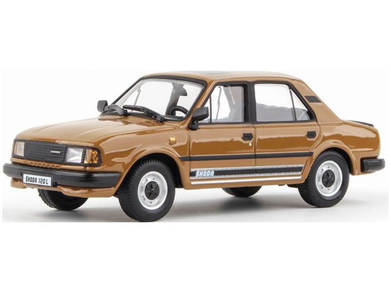 Skoda 120L 1984 Tobacco 1:43 Scale Abrex Diecast Model Car-Abrex-Diecast Model Centre