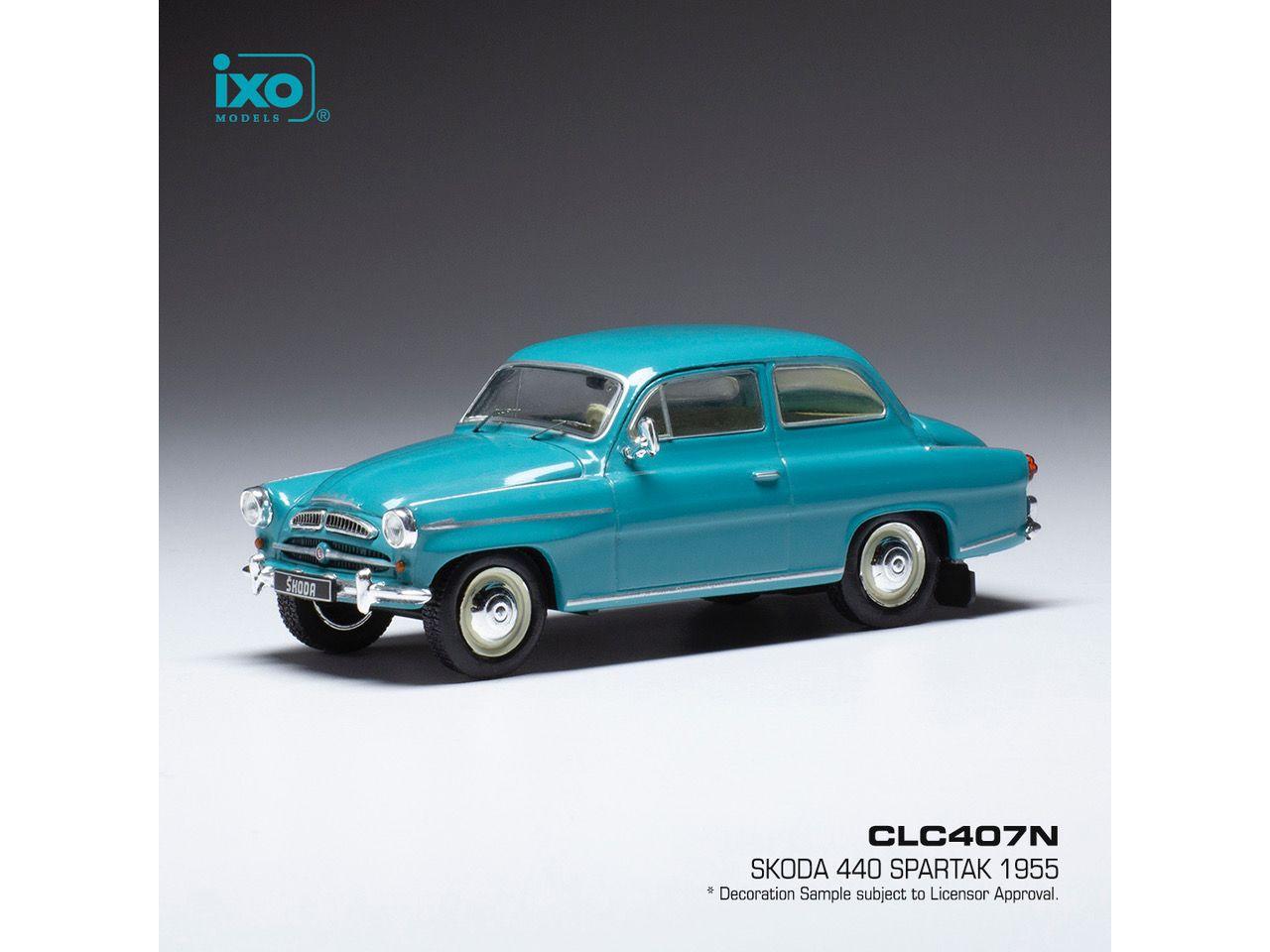 Skoda 440 Spartak Blue 1955 1:43 Scale IXO Diecast Model Car-IXO-Diecast Model Centre