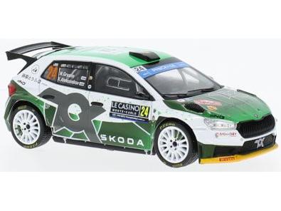 Skoda Fabia #24 WRC2 Rally Monte Carlo 2023 N.Gryazin/K.Aleksandrov 1:43 Scale IXO Diecast Model Car-IXO-Diecast Model Centre