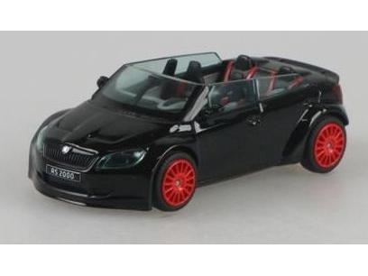 Skoda Fabia II FL RS2000 Concept 2011 Black 1:43 Scale Abrex Diecast Model Car-Abrex-Diecast Model Centre