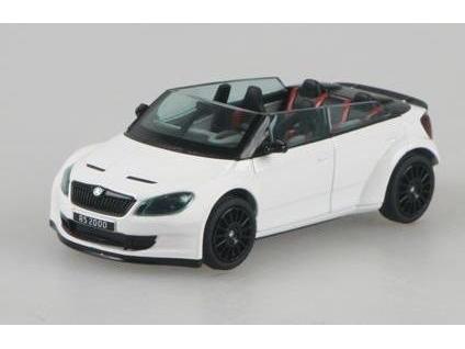 Skoda Fabia II FL RS2000 Concept 2011 White 1:43 Scale Abrex Diecast Model Car-Abrex-Diecast Model Centre