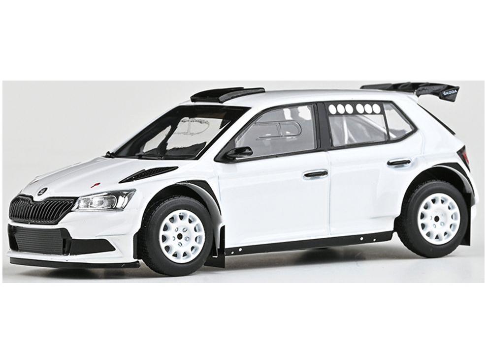 Skoda Fabia III FL Rally2 Evo 2019 White (V3) 1:43 Scale Diecast Model Car – Abrex-Abrex-Diecast Model Centre