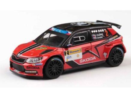 Skoda Fabia III R5 2015 Barum Czech Rally Zlin 2016 #2 Kopecky/Dresler 1:43 Scale Abrex Diecast Model Car-Abrex-Diecast Model Centre
