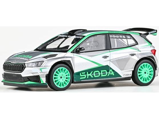 Skoda Fabia IV RS Rally2 2022 Skoda Motorsport Design 2023 1:43 Scale Diecast Car – Abrex-Abrex-Diecast Model Centre