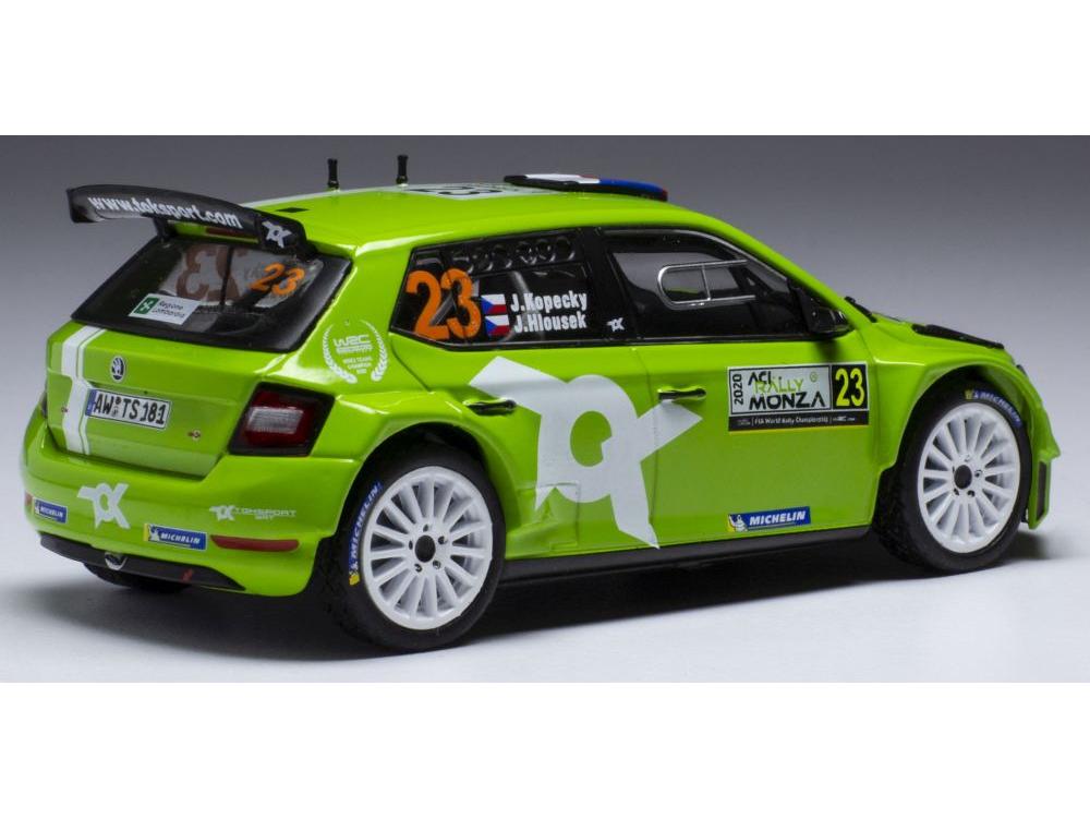 Skoda Fabia R5 Evo #23 WRC Rallye Monza 2020 J.Kopecky/J.Hlousek 1:43 Scale IXO Diecast Model Car-IXO-Diecast Model Centre