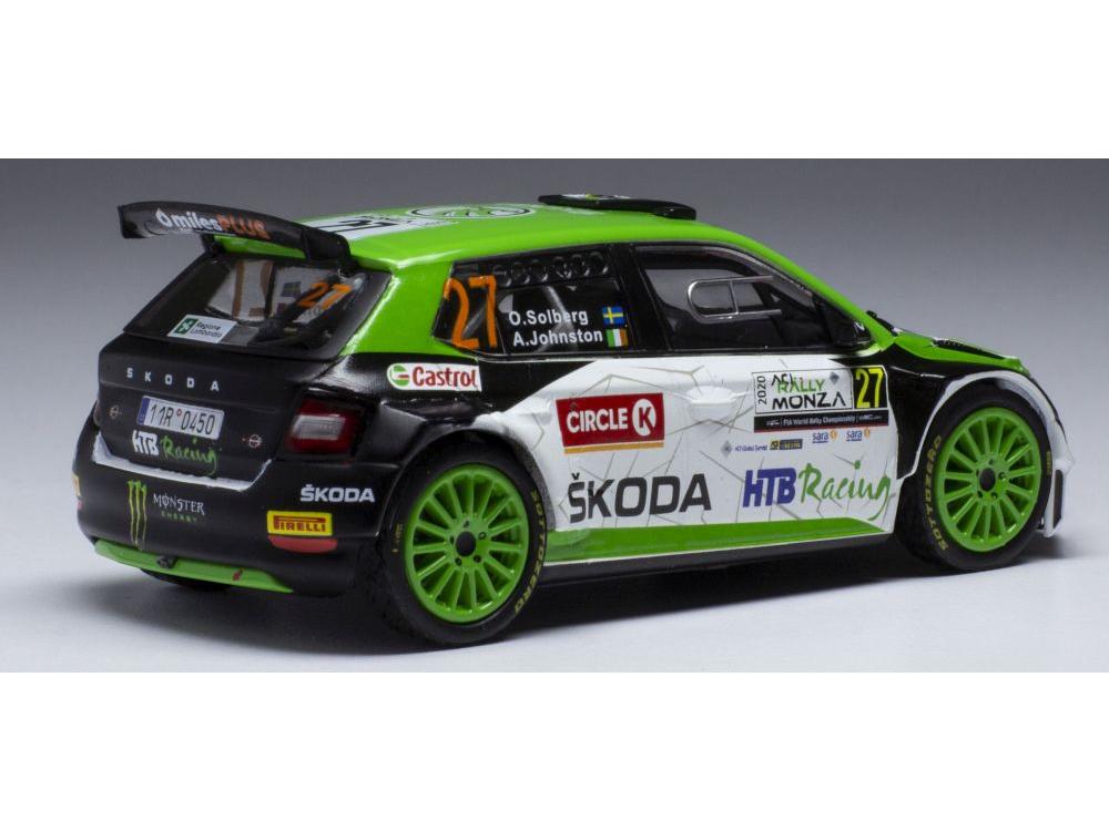 Skoda Fabia R5 Evo #27 WRC Rallye Monza 2020 O.Solberg/A.Johnston 1:43 Scale IXO Diecast Model Car-IXO-Diecast Model Centre