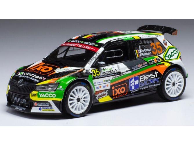 Skoda Fabia R5 Evo #35 WRC Rallye Monza 2020 C. De Cecco/J.Humblet 1:43 Scale IXO Diecast Model Car-IXO-Diecast Model Centre