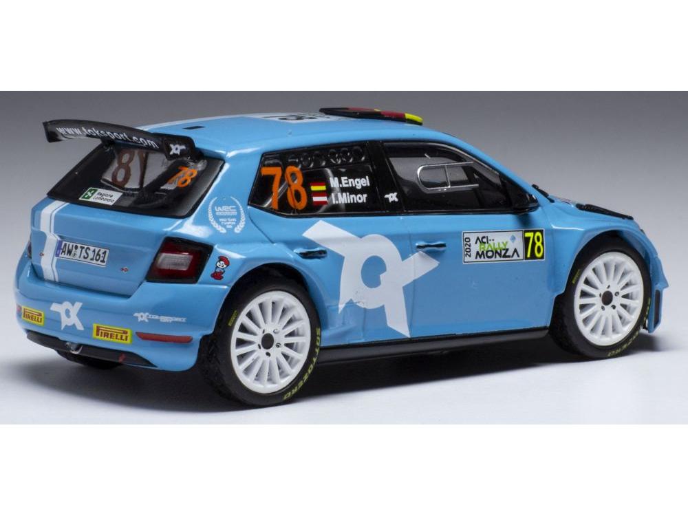 Skoda Fabia R5 Evo #78 WRC Rallye Monza 2020 M.Engel/I.Minor 1:43 Scale IXO Diecast Model Car-IXO-Diecast Model Centre