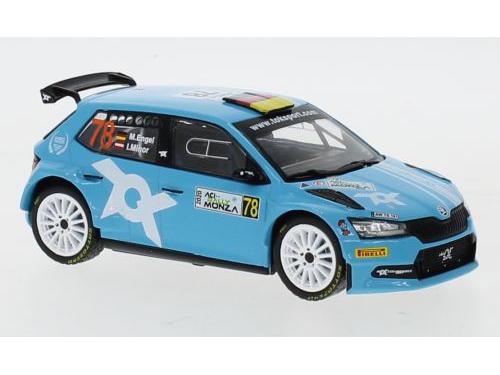 Skoda Fabia R5 Evo #78 WRC Rallye Monza 2020 M.Engel/I.Minor 1:43 Scale IXO Diecast Model Car-IXO-Diecast Model Centre