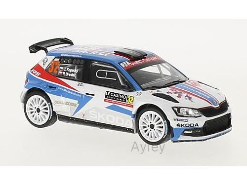 Skoda Fabia R5 No.32 Rallye Monte Carlo 2018 J.Kopecky/P.Dresler 1:43 Scale IXO Diecast Model Car-IXO-Diecast Model Centre