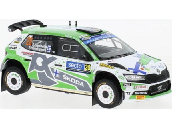 Skoda Fabia Rally2 EVO #20 Rallye WM Rallye Finland 2022 Lindholm/Hamalainen 1:43 Scale IXO Diecast Model Car-IXO-Diecast Model Centre