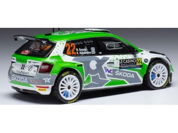 Skoda Fabia Rally2 EVO #22 WRC Rally Monte Carlo 2022 N.Gryazin/K.Aleksandrov 1:43 Scale IXO Diecast Model Car-IXO-Diecast Model Centre