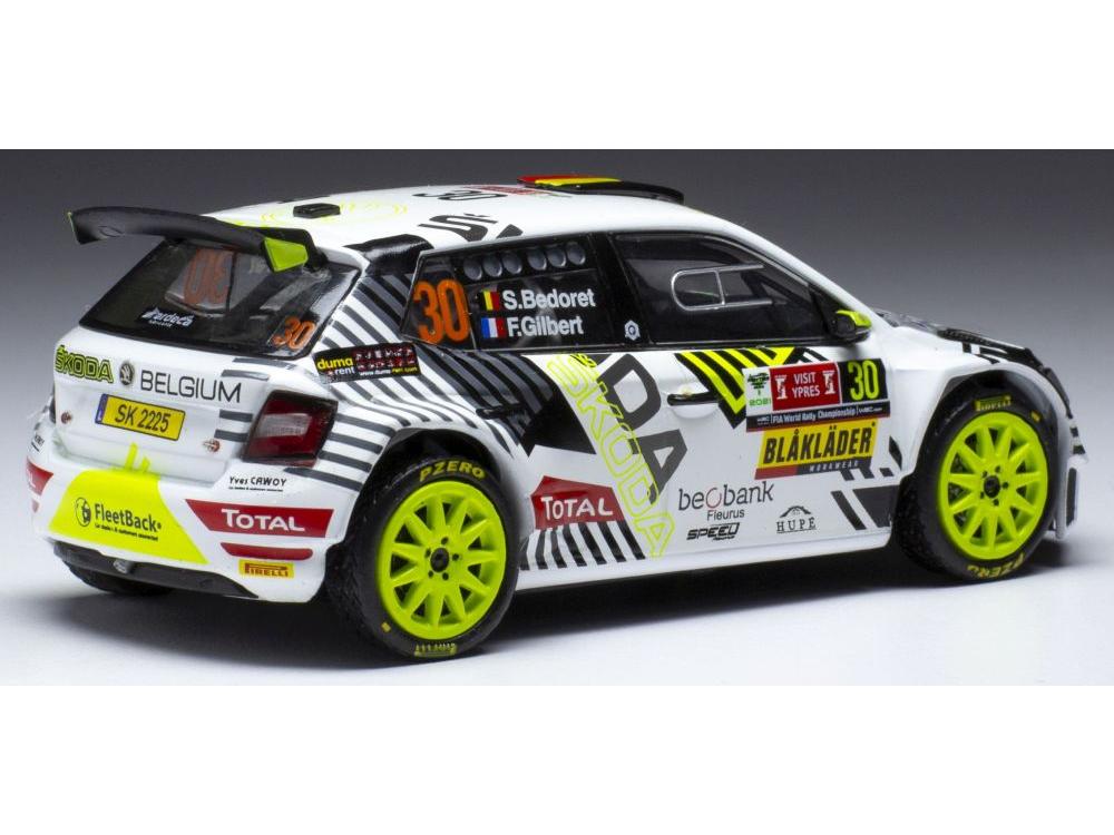 Skoda Fabia Rally2 EVO #30 Rally Ypres 2021 S.Bedoret/F.Gilbert 1:43 Scale IXO Diecast Model Car-IXO-Diecast Model Centre