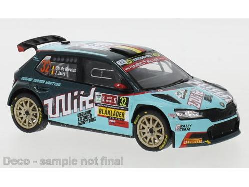 Skoda Fabia Rally2 EVO #32 Rally Ypres 2021 G.de Mevius/J.Jalet 1:43 Scale IXO Diecast Model Car-IXO-Diecast Model Centre